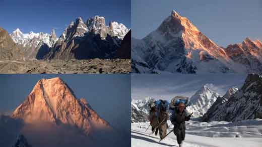 
Paiju Peak, Uli Biaho, Trango Towers, Masherbrum Sunset, Gasherbrum IV Sunset, Porters On Way To Gasherbrum Base Camp With K2 - Gasherbrum 2 Video By Ludo Challeat
